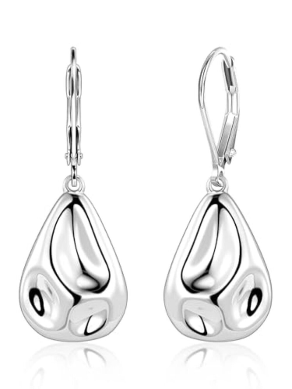 BRAND NEW 925 Sterling Silver Teardrop Dangle Earrings